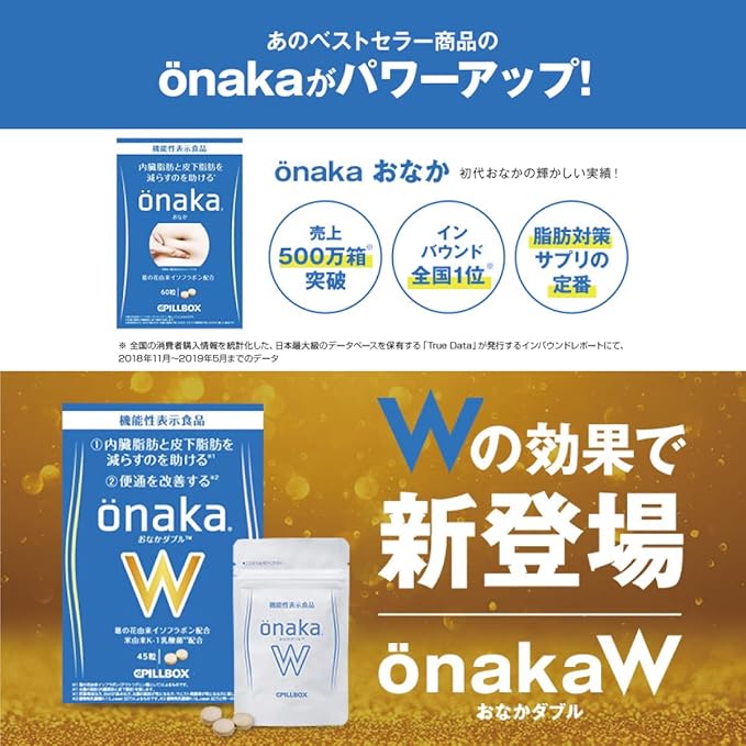 【サプリメント】önaka W(おなかダブル)_CP PILLBOX SUPPLEMENTS ピルボックスサプリメント