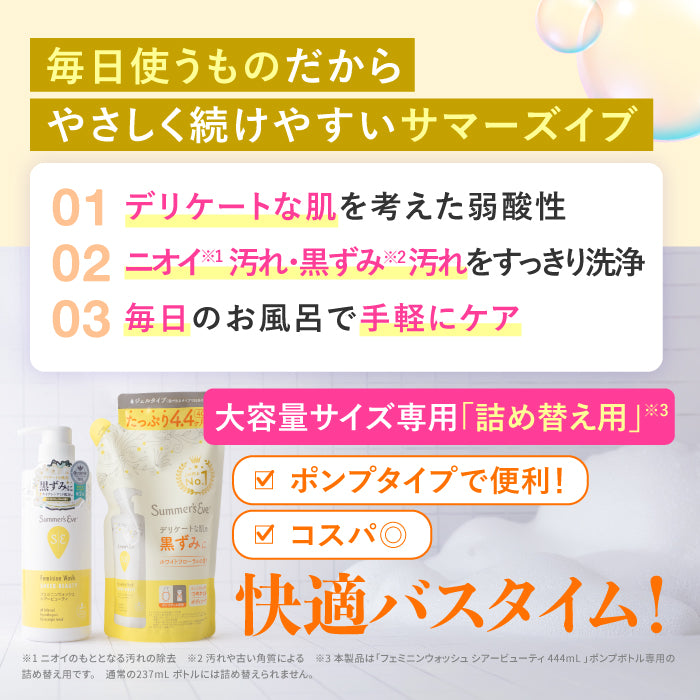 NEW【フェミニンウォッシュ】シアービューティ ＜詰め替え用＞ デリケートゾーンケア商品 サマーズイブ Summer's Eve