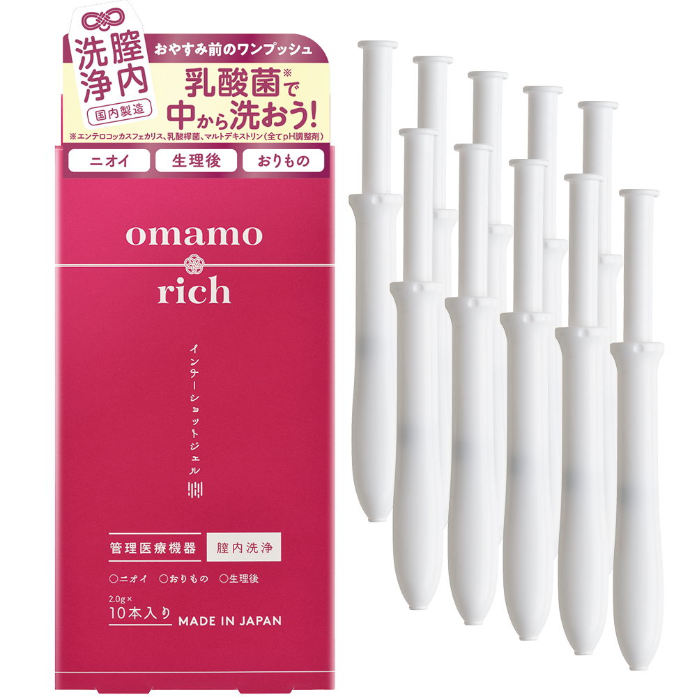 2025年9月16日発売開始【膣内洗浄】omamorich インナーショットジェル  10本入り_YP