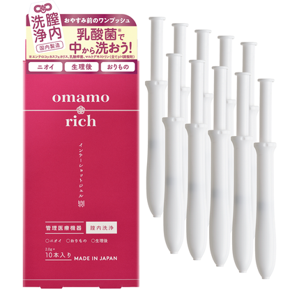 2025年9月16日発売開始【膣内洗浄】omamorich インナーショットジェル  10本入り_YP