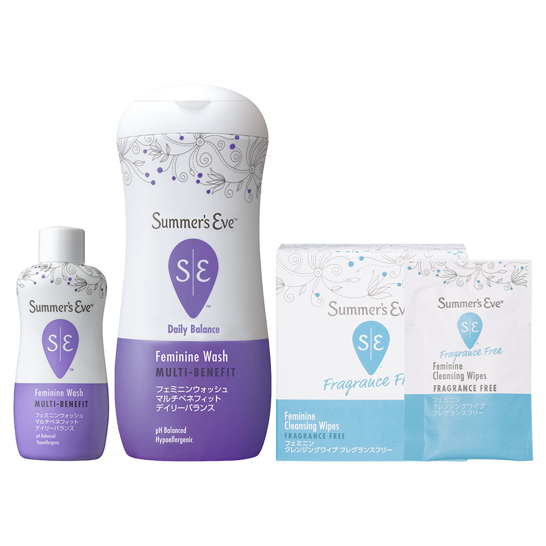 【送料無料】【フェミニンウォッシュ】ニオイ*集中ケア セット ＊ニオイの原因となる汚れや古い角質の除去_CP デリケートゾーンケア商品 サマーズイブ Summer's Eve